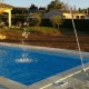 construction piscine ouverte avec terrain plat en Ardèche par BELCASTRO Construction.